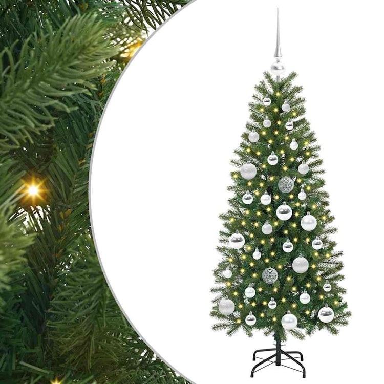 Vidaxx sapin de Noël artificiel avec 150 LED avec standard vert 120 cm PE et PVC