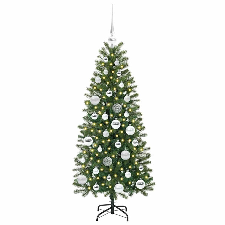 Vidaxx sapin de Noël artificiel avec 150 LED avec standard vert 120 cm PE et PVC