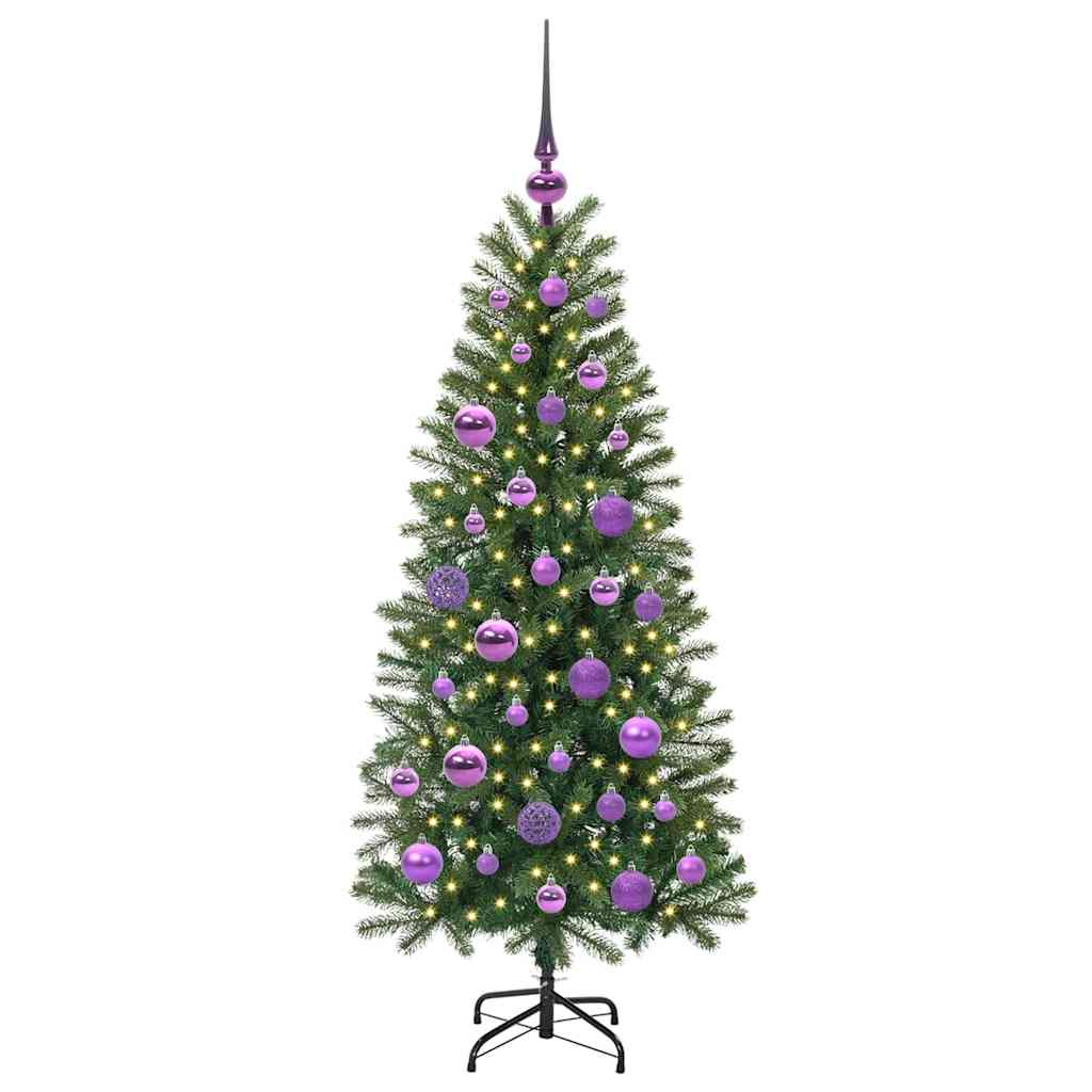 Vidaxx sapin de Noël artificiel avec 150 LED avec standard vert 120 cm PE et PVC