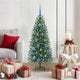 Vidaxx sapin de Noël artificiel avec 150 LED avec standard vert 120 cm PE et PVC