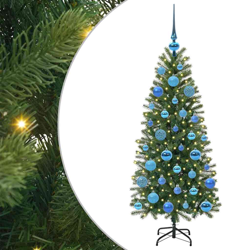 Vidaxx sapin de Noël artificiel avec 150 LED avec standard vert 120 cm PE et PVC