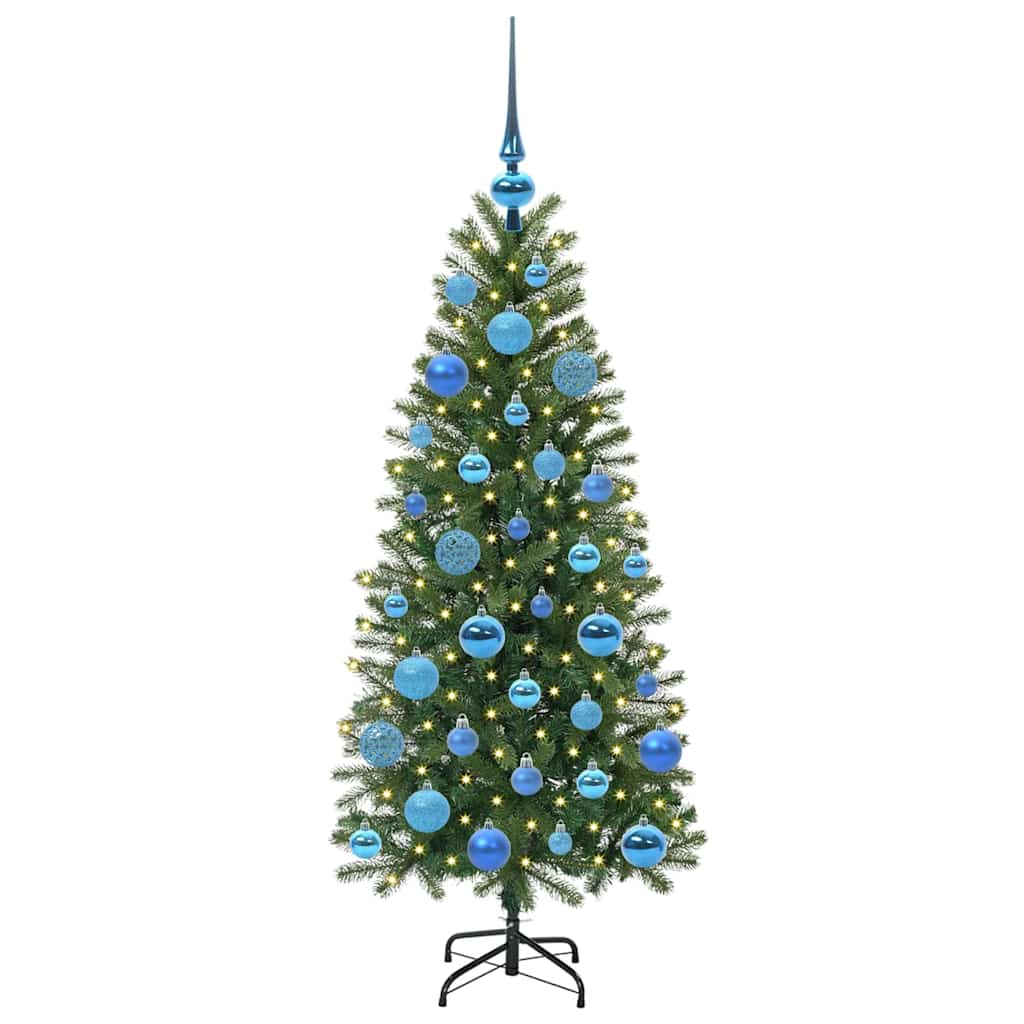 Vidaxx sapin de Noël artificiel avec 150 LED avec standard vert 120 cm PE et PVC