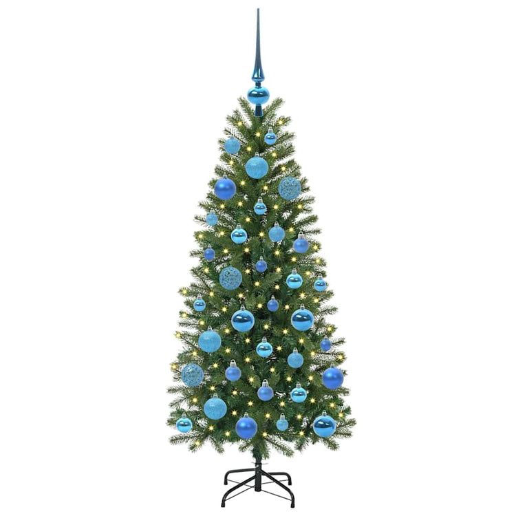 Vidaxx sapin de Noël artificiel avec 150 LED avec standard vert 120 cm PE et PVC