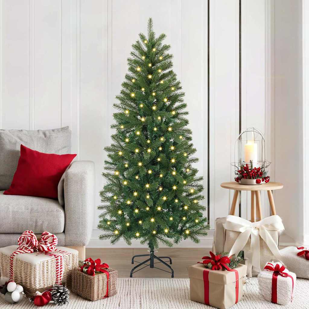 Vidaxx sapin de Noël artificiel avec 150 LED avec standard vert 150 cm PE et PVC