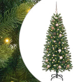 Vidaxx sapin de Noël artificiel avec 150 LED avec standard vert 150 cm PE et PVC - afbeelding 2