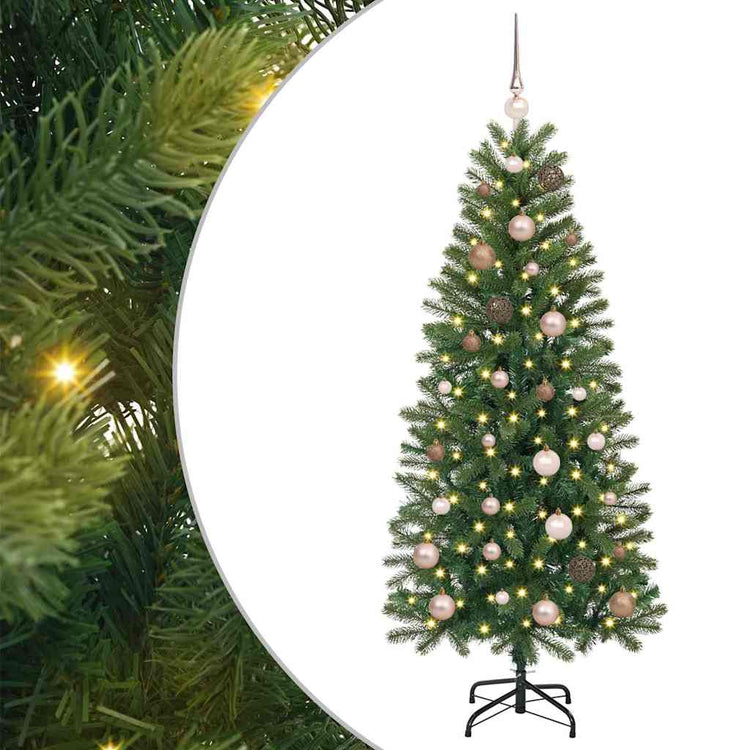 Vidaxx sapin de Noël artificiel avec 150 LED avec standard vert 150 cm PE et PVC