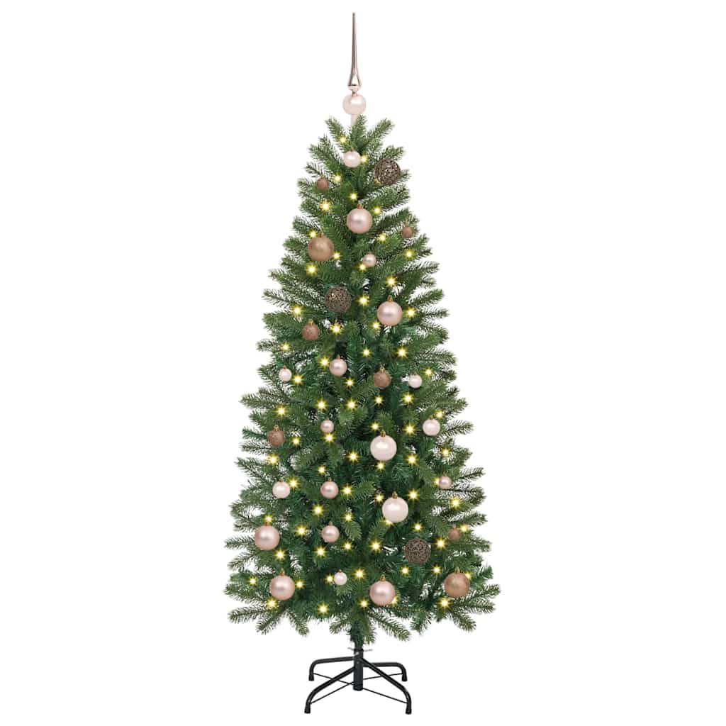 Vidaxx sapin de Noël artificiel avec 150 LED avec standard vert 150 cm PE et PVC