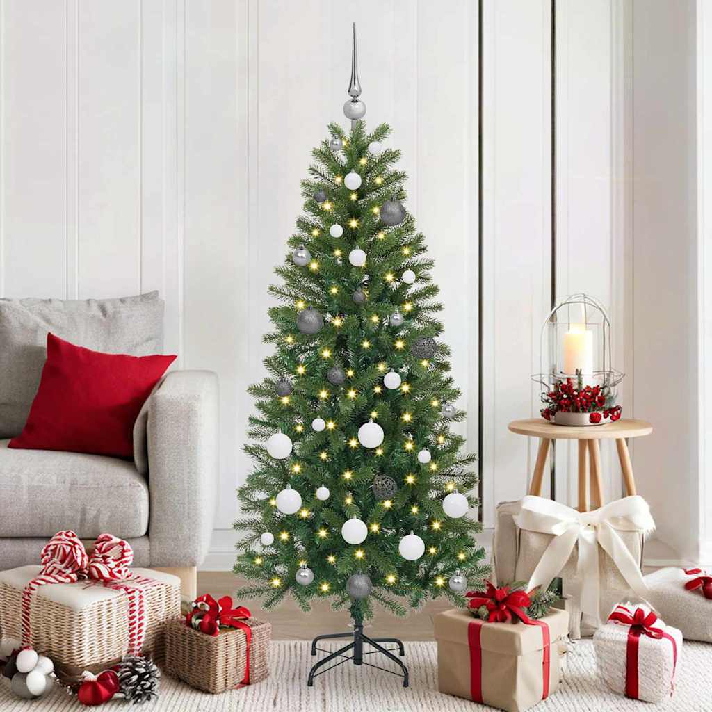 Vidaxx sapin de Noël artificiel avec 150 LED avec standard vert 150 cm PE et PVC