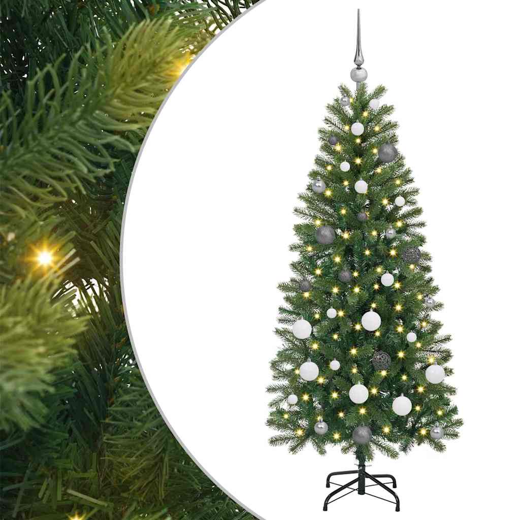 Vidaxx sapin de Noël artificiel avec 150 LED avec standard vert 150 cm PE et PVC