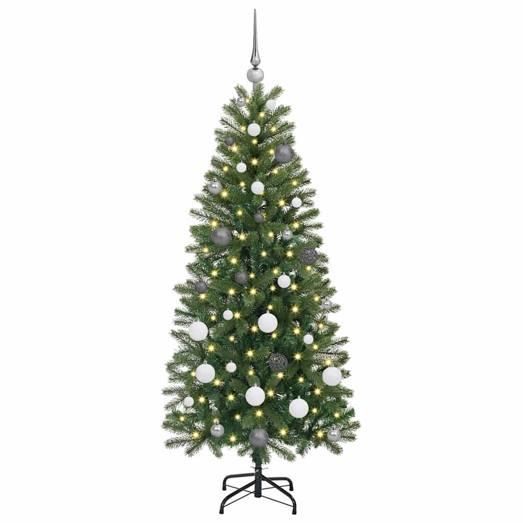 Vidaxx sapin de Noël artificiel avec 150 LED avec standard vert 150 cm PE et PVC