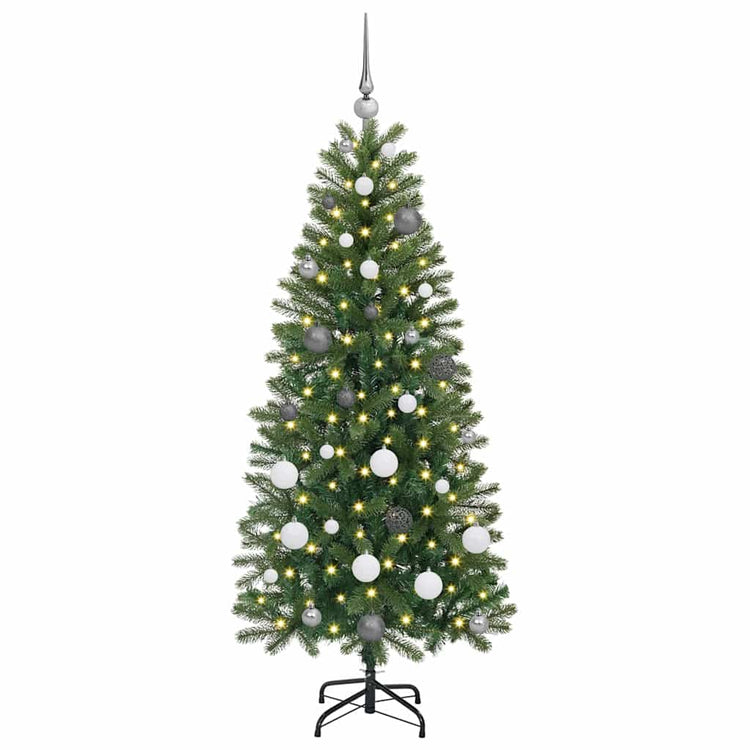 Vidaxx sapin de Noël artificiel avec 150 LED avec standard vert 150 cm PE et PVC
