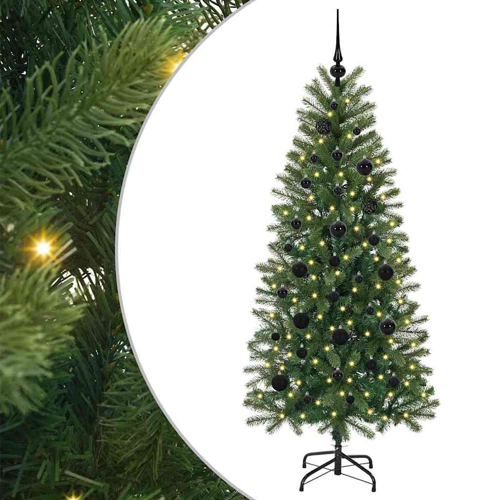 Vidaxx sapin de Noël artificiel avec 150 LED avec standard vert 150 cm PE et PVC