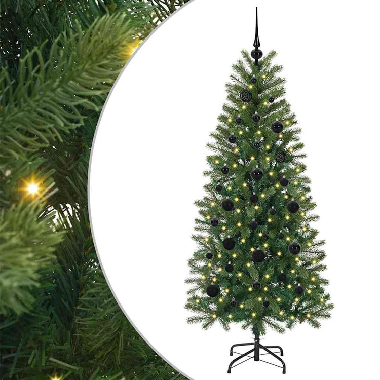 Vidaxx sapin de Noël artificiel avec 150 LED avec standard vert 150 cm PE et PVC
