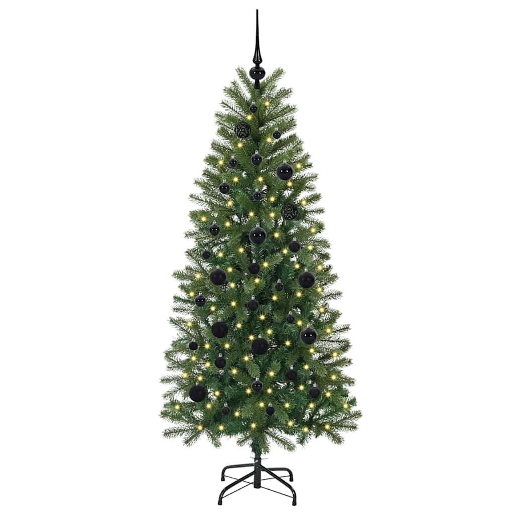 Vidaxx sapin de Noël artificiel avec 150 LED avec standard vert 150 cm PE et PVC