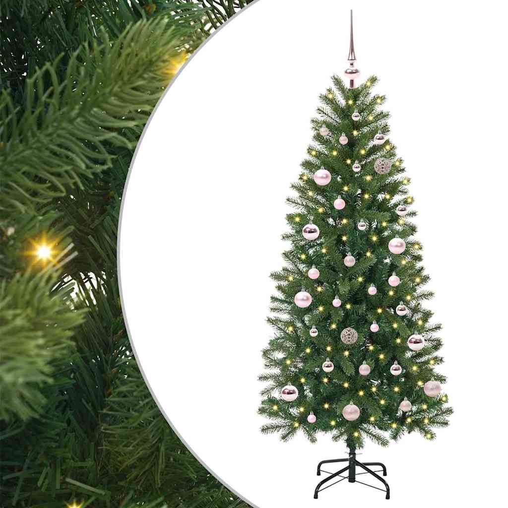 Vidaxx sapin de Noël artificiel avec 150 LED avec standard vert 150 cm PE et PVC