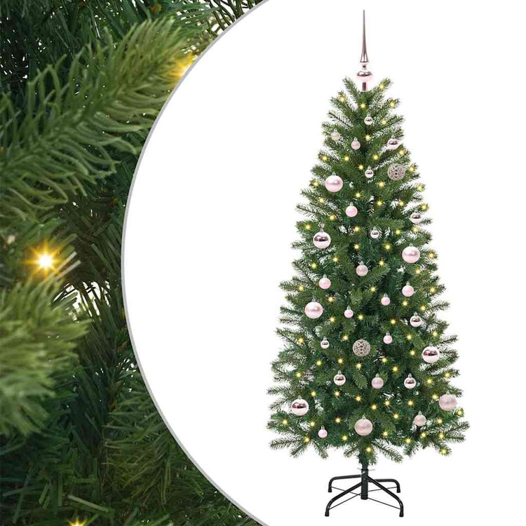 Vidaxx sapin de Noël artificiel avec 150 LED avec standard vert 150 cm PE et PVC