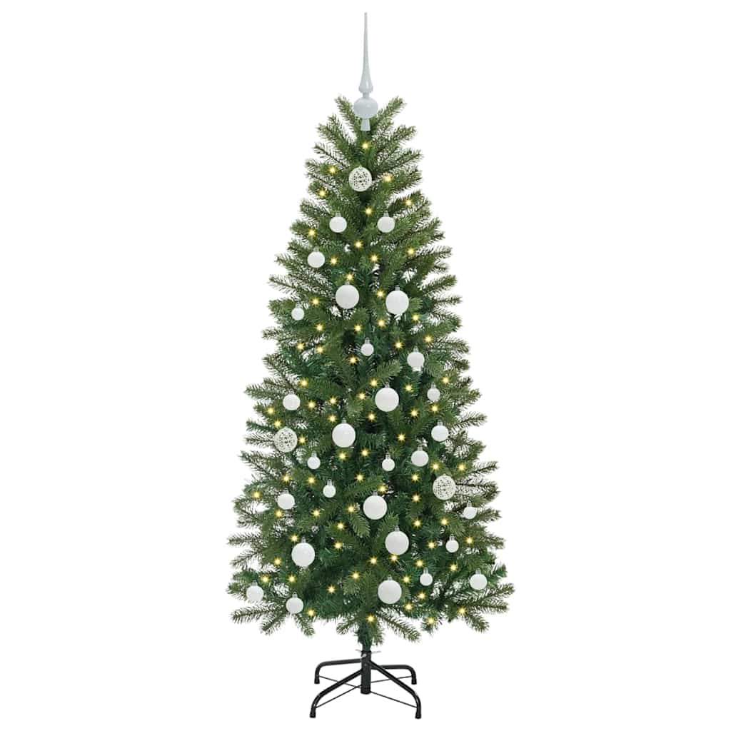 Vidaxx sapin de Noël artificiel avec 150 LED avec standard vert 150 cm PE et PVC