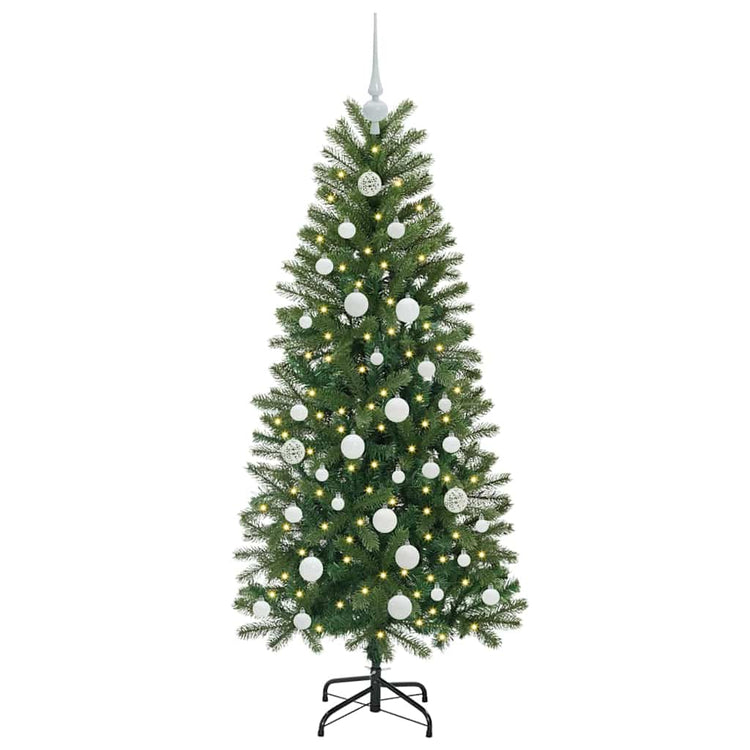 Vidaxx sapin de Noël artificiel avec 150 LED avec standard vert 150 cm PE et PVC
