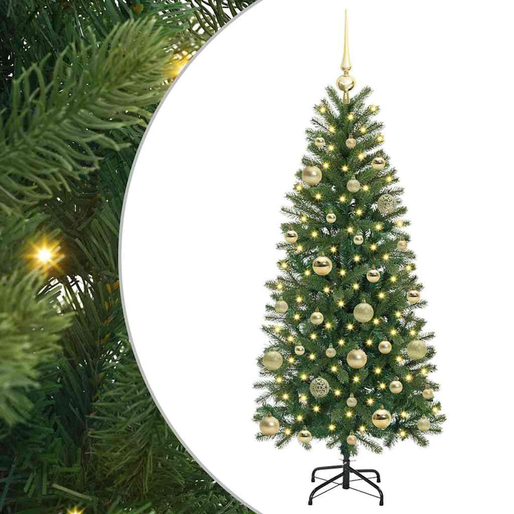 Vidaxx sapin de Noël artificiel avec 150 LED avec standard vert 150 cm PE et PVC