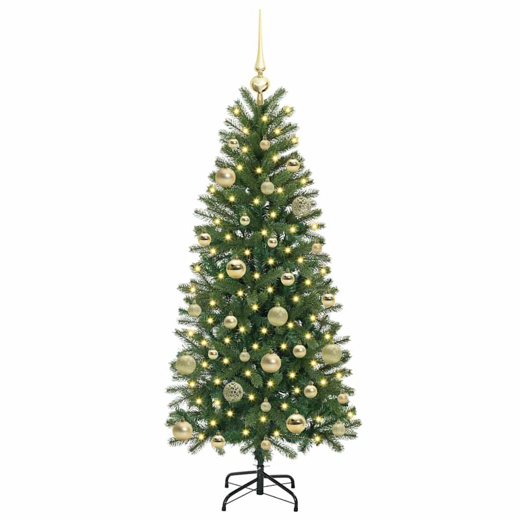 Vidaxx sapin de Noël artificiel avec 150 LED avec standard vert 150 cm PE et PVC