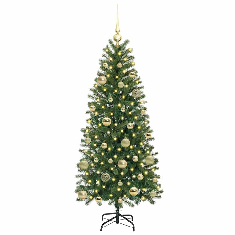 Vidaxx sapin de Noël artificiel avec 150 LED avec standard vert 150 cm PE et PVC