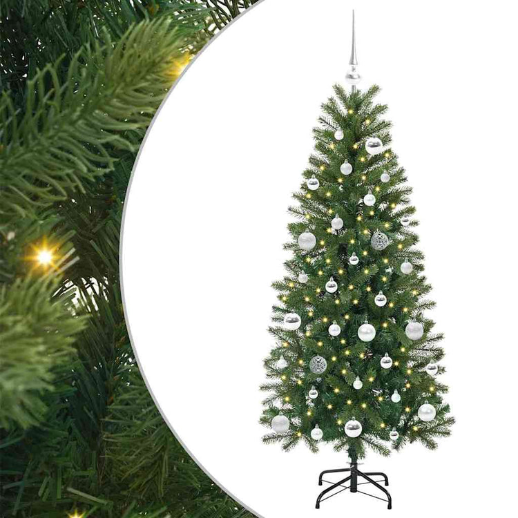 Vidaxx sapin de Noël artificiel avec 150 LED avec standard vert 150 cm PE et PVC