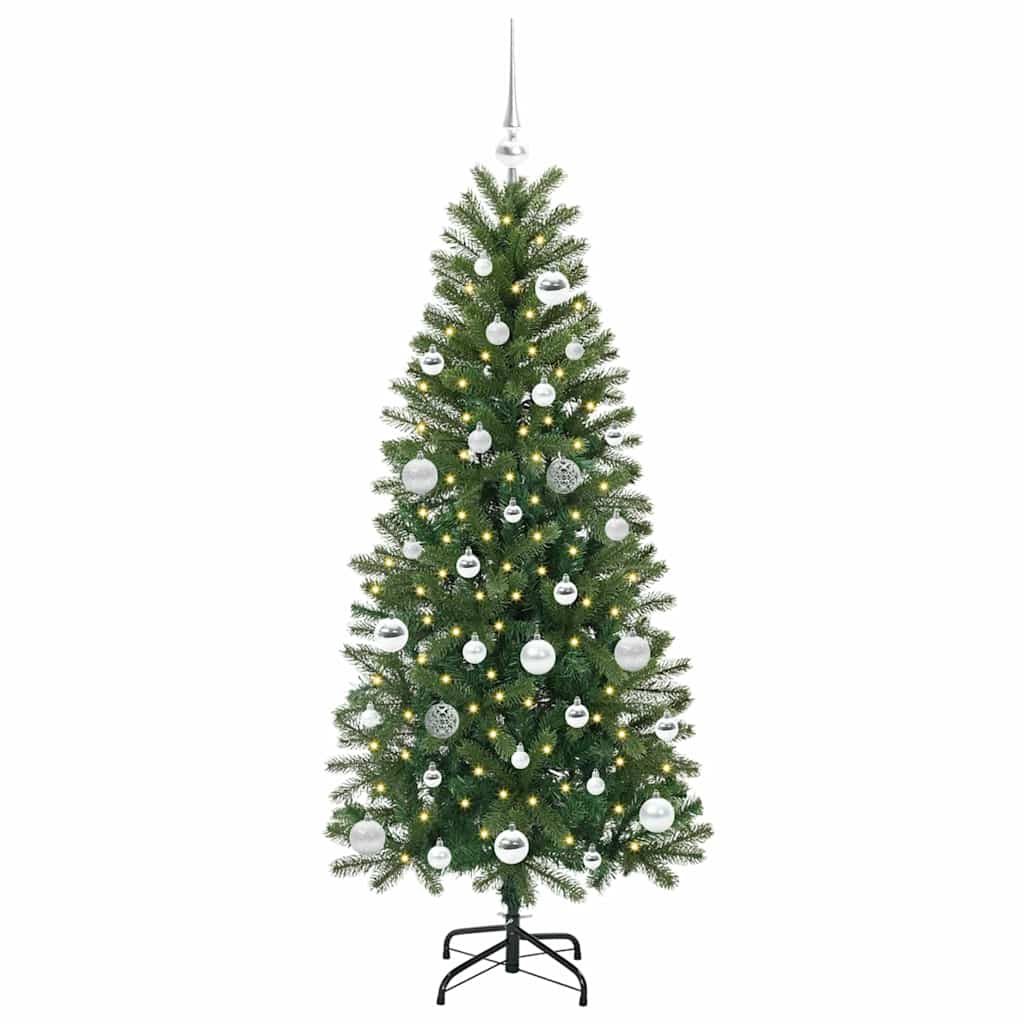 Vidaxx sapin de Noël artificiel avec 150 LED avec standard vert 150 cm PE et PVC