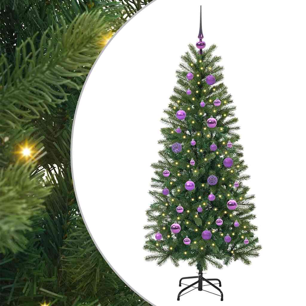 Vidaxx sapin de Noël artificiel avec 150 LED avec standard vert 150 cm PE et PVC