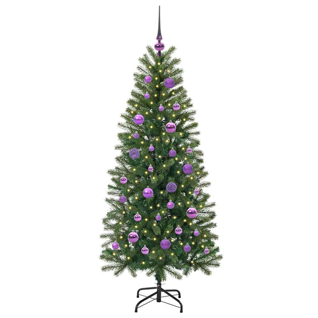 Vidaxx sapin de Noël artificiel avec 150 LED avec standard vert 150 cm PE et PVC