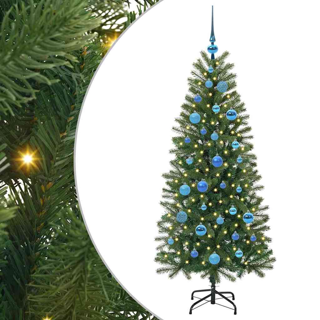 Vidaxx sapin de Noël artificiel avec 150 LED avec standard vert 150 cm PE et PVC