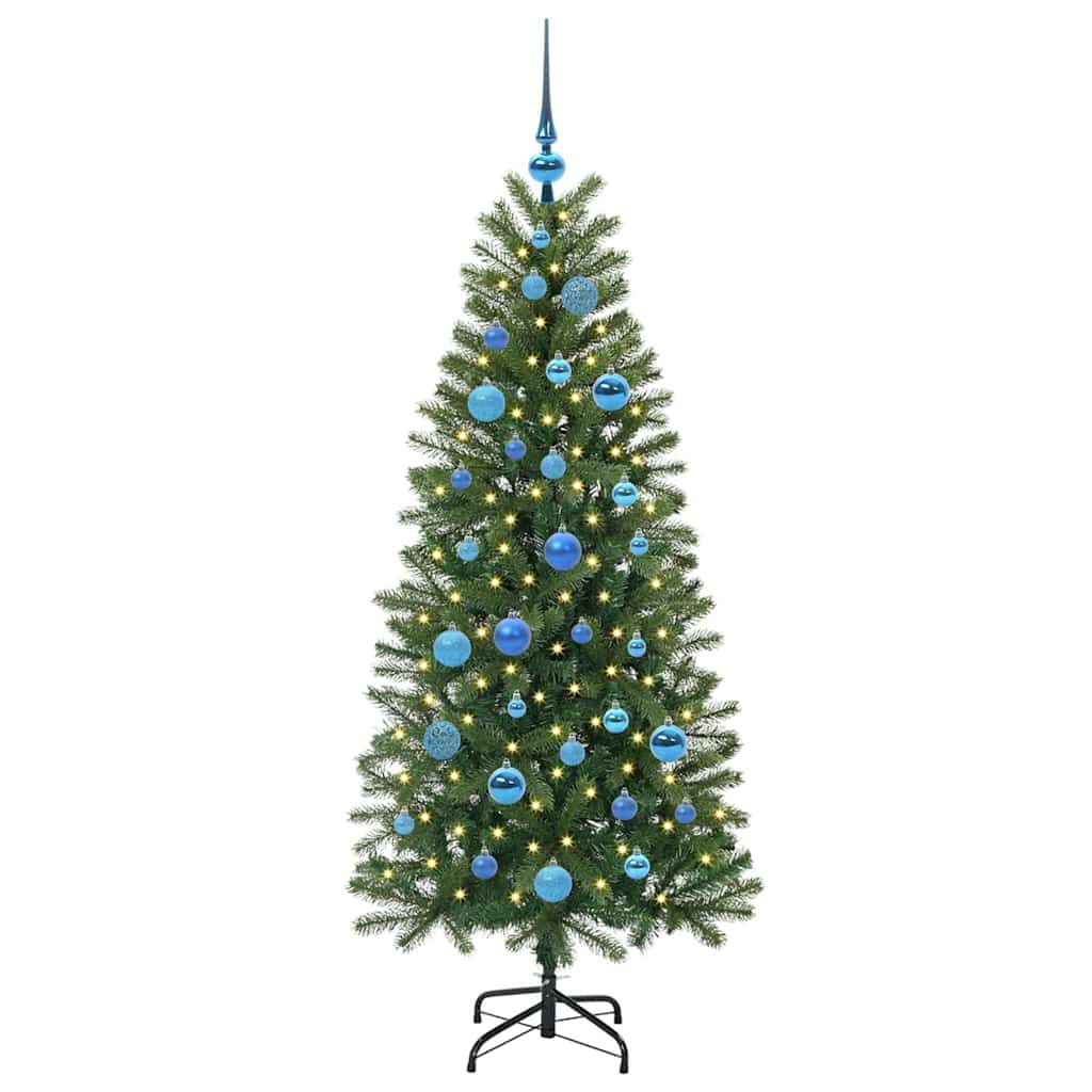 Vidaxx sapin de Noël artificiel avec 150 LED avec standard vert 150 cm PE et PVC