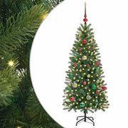 Vidaxx sapin de Noël artificiel avec 150 LED avec standard vert 150 cm PE et PVC - afbeelding 2