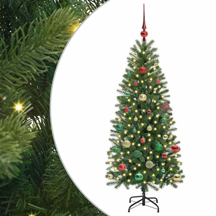 Vidaxx sapin de Noël artificiel avec 150 LED avec standard vert 150 cm PE et PVC
