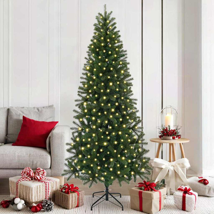 Vidaxx sapin de Noël artificiel avec 300 LED avec standard vert 180 cm PE et PVC