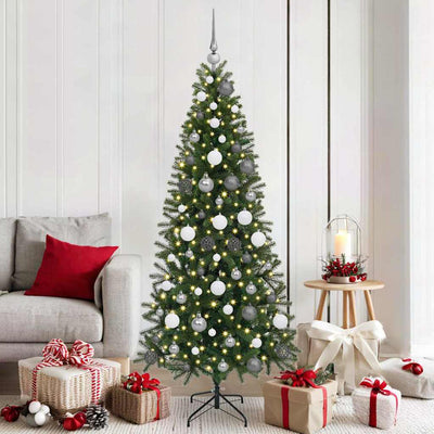 Vidaxx sapin de Noël artificiel avec 300 LED avec standard vert 180 cm PE et PVC