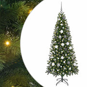 Vidaxx sapin de Noël artificiel avec 300 LED avec standard vert 180 cm PE et PVC - afbeelding 2