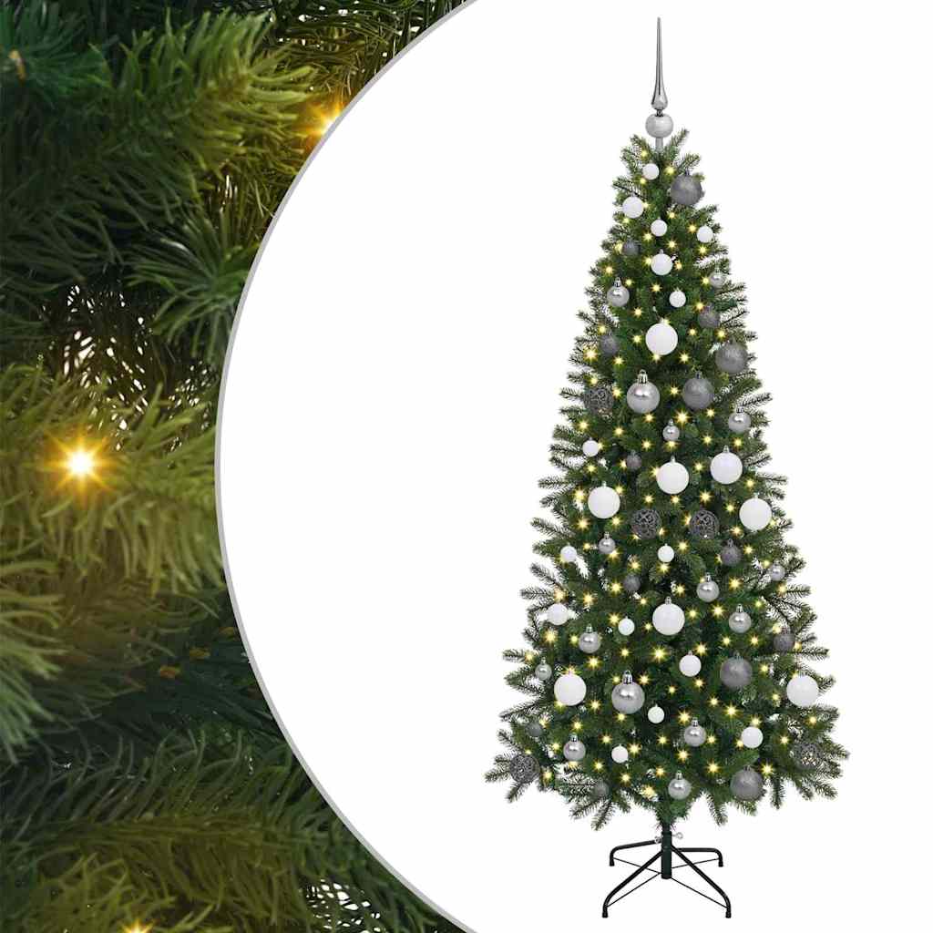 Vidaxx sapin de Noël artificiel avec 300 LED avec standard vert 180 cm PE et PVC
