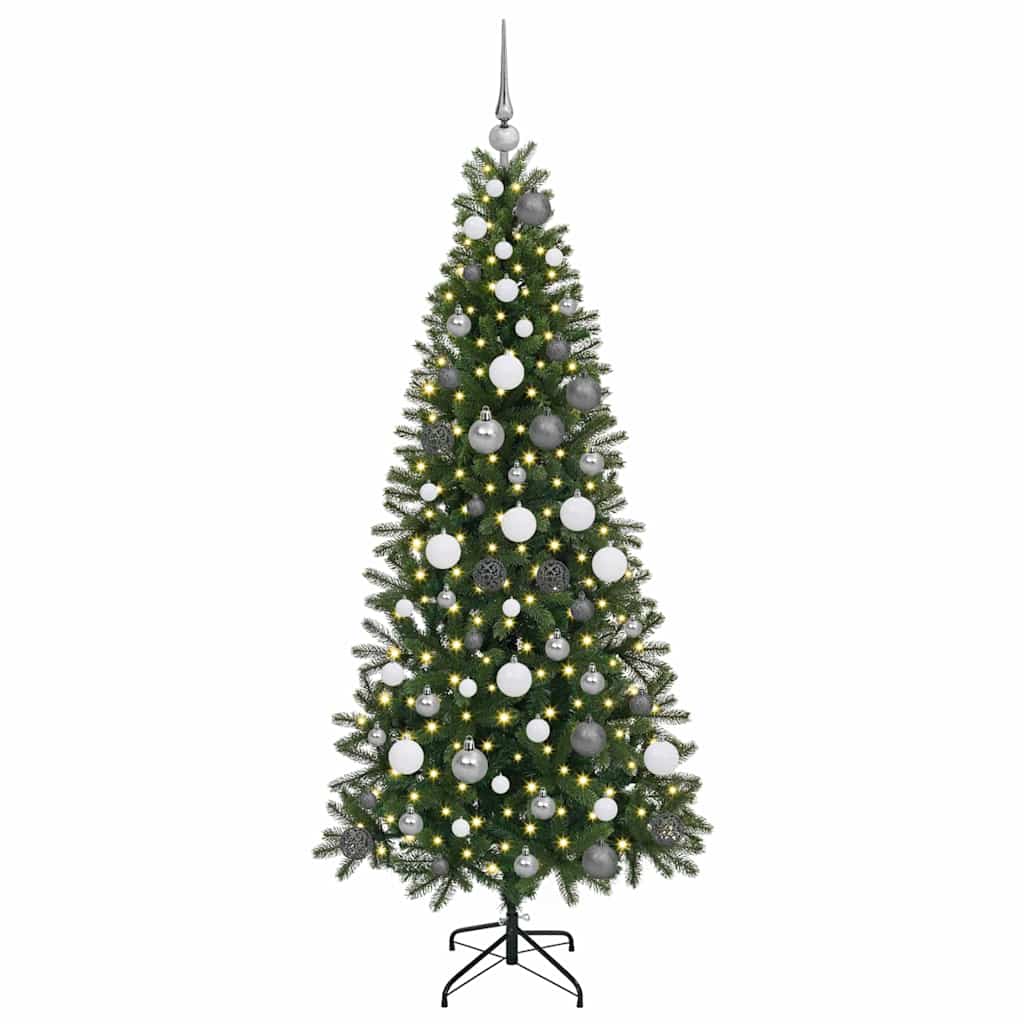 Vidaxx sapin de Noël artificiel avec 300 LED avec standard vert 180 cm PE et PVC