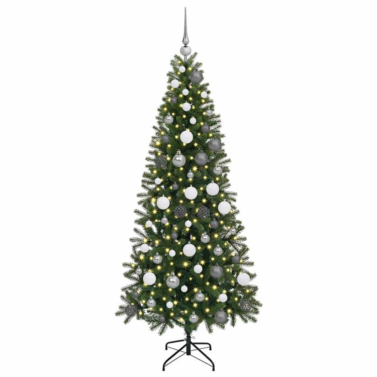 Vidaxx sapin de Noël artificiel avec 300 LED avec standard vert 180 cm PE et PVC