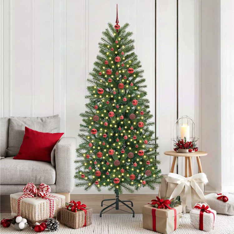 Vidaxx sapin de Noël artificiel avec 300 LED avec standard vert 180 cm PE et PVC