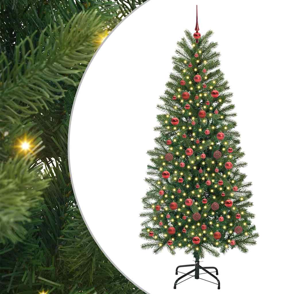 Vidaxx sapin de Noël artificiel avec 300 LED avec standard vert 180 cm PE et PVC