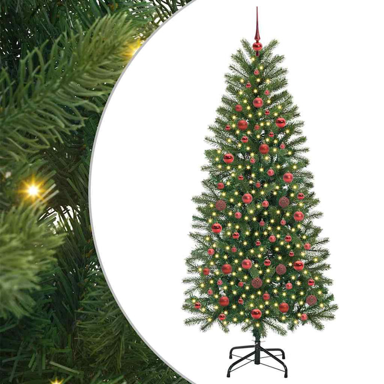 Vidaxx sapin de Noël artificiel avec 300 LED avec standard vert 180 cm PE et PVC