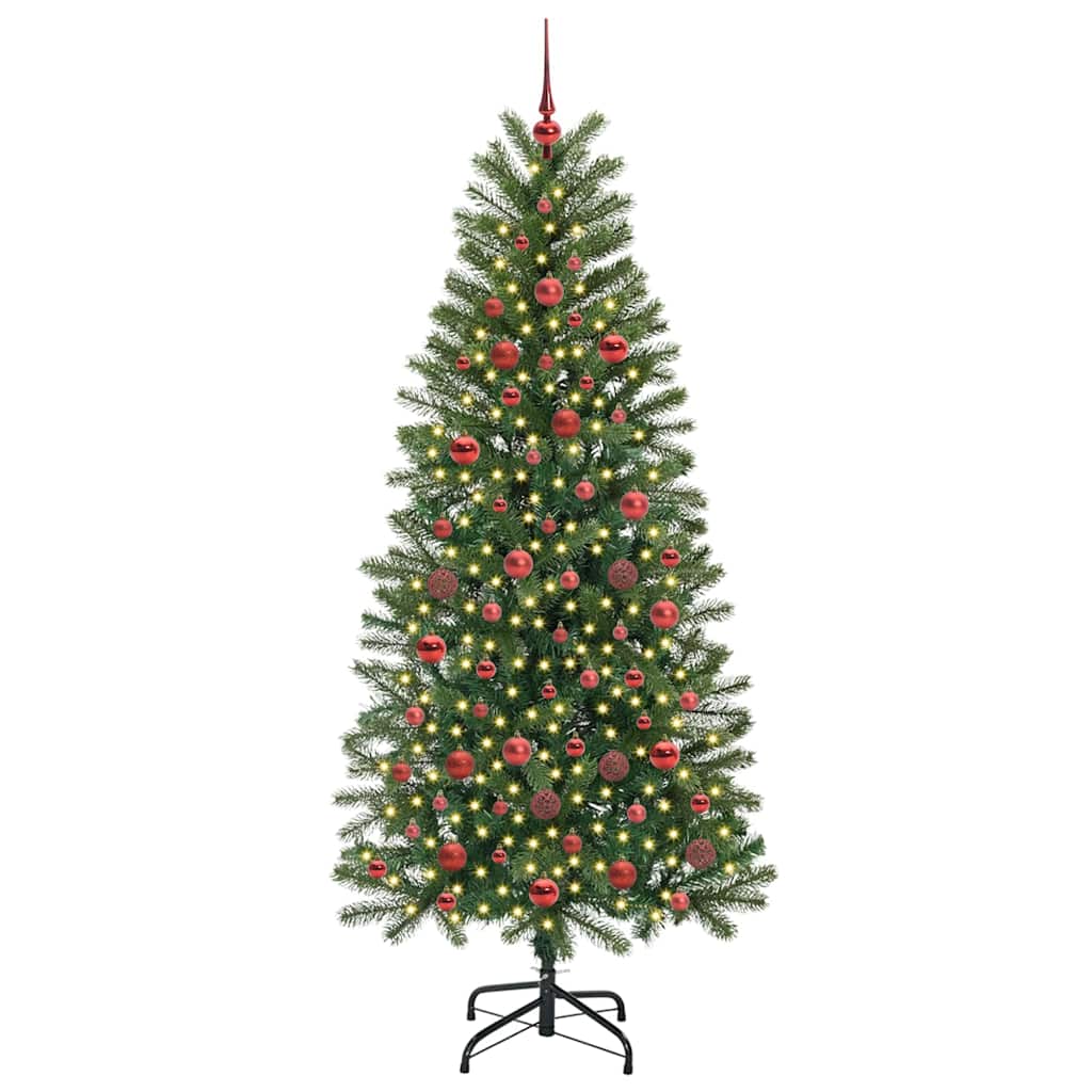Vidaxx sapin de Noël artificiel avec 300 LED avec standard vert 180 cm PE et PVC