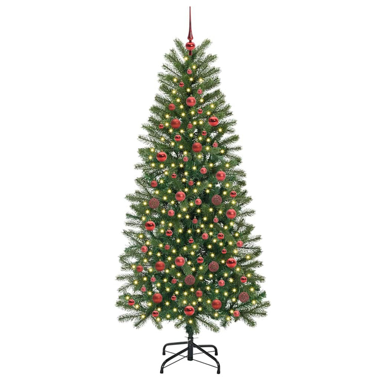 Vidaxx sapin de Noël artificiel avec 300 LED avec standard vert 180 cm PE et PVC