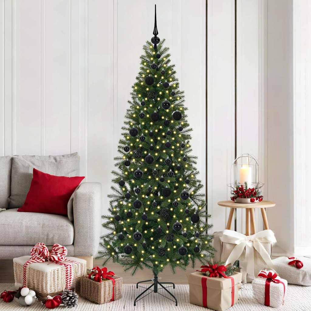 Vidaxx sapin de Noël artificiel avec 300 LED avec standard vert 180 cm PE et PVC