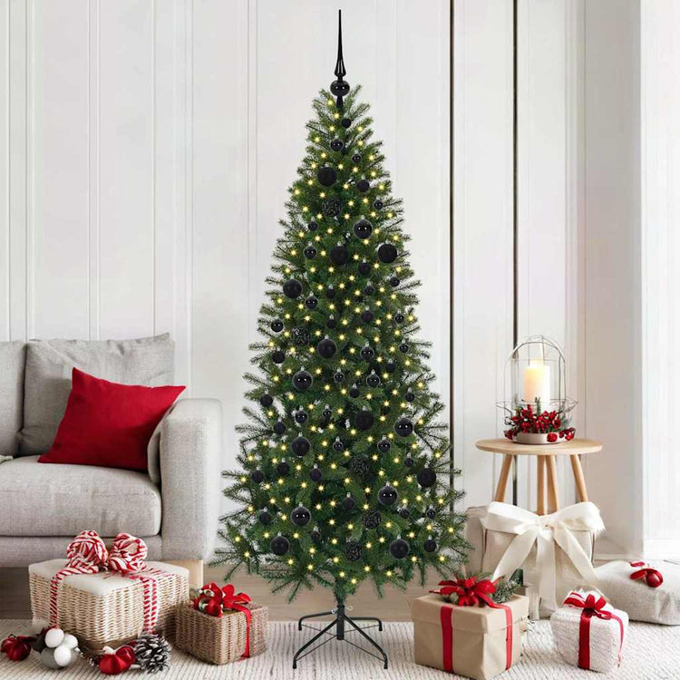 Vidaxx sapin de Noël artificiel avec 300 LED avec standard vert 180 cm PE et PVC