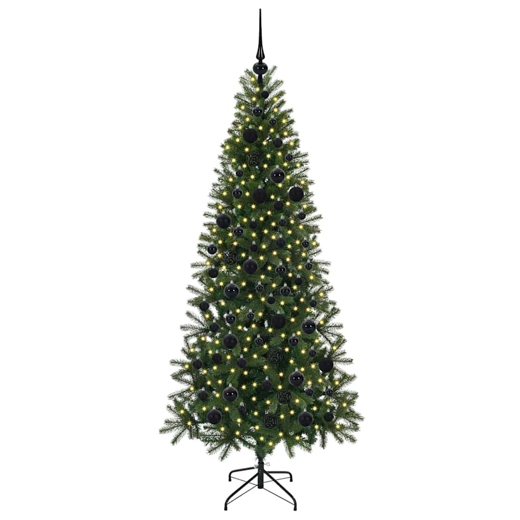 Vidaxx sapin de Noël artificiel avec 300 LED avec standard vert 180 cm PE et PVC