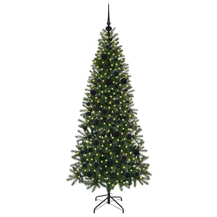 Vidaxx sapin de Noël artificiel avec 300 LED avec standard vert 180 cm PE et PVC