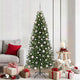 Vidaxx sapin de Noël artificiel avec 300 LED avec standard vert 180 cm PE et PVC