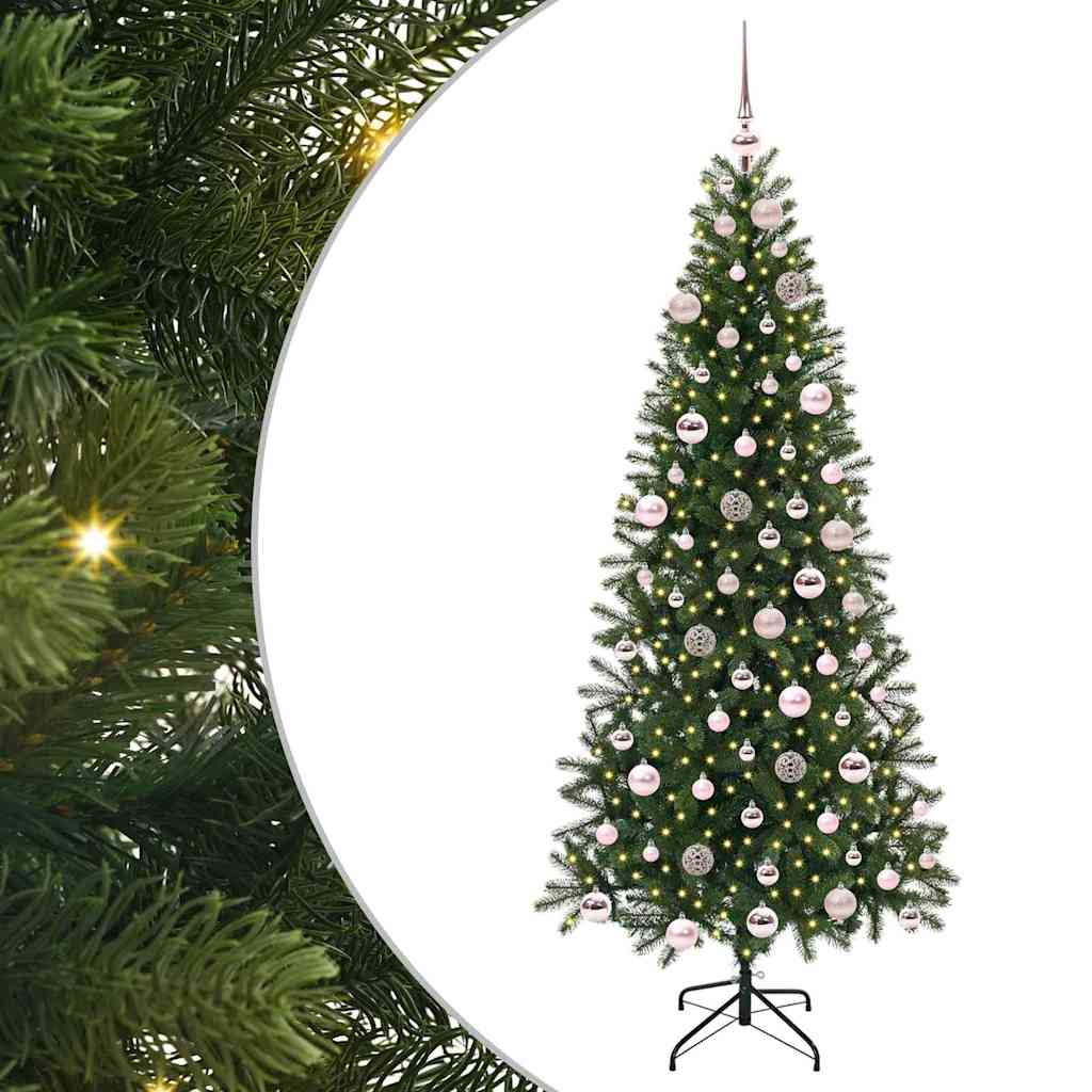 Vidaxx sapin de Noël artificiel avec 300 LED avec standard vert 180 cm PE et PVC